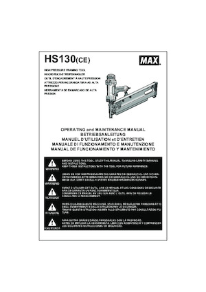 Clavadoras y Grapadoras MAX USA CORP. HS130