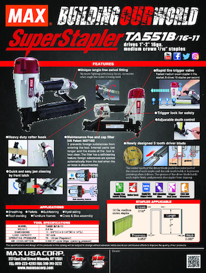 Clavadoras y Grapadoras MAX USA CORP. TA551B/16-11