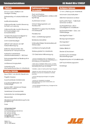 Plataformas telescópicas de ruedas JLG 1200SJP