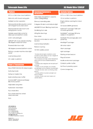 Plataformas telescópicas de ruedas JLG 1200SJP