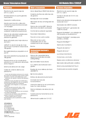 Plataformas telescópicas de ruedas JLG 1200SJP