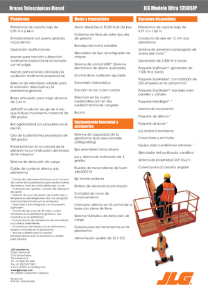 Plataformas telescópicas de ruedas JLG 1350SJP