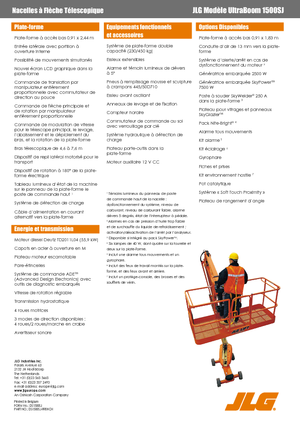 Plataformas telescópicas de ruedas JLG 1500SJ