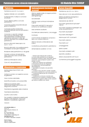 Plataformas telescópicas de ruedas JLG 1500SJ