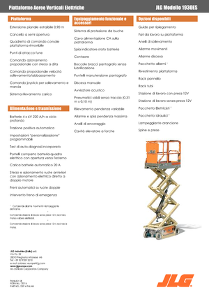 Plataformas de tijeras de ruedas JLG 1930ES