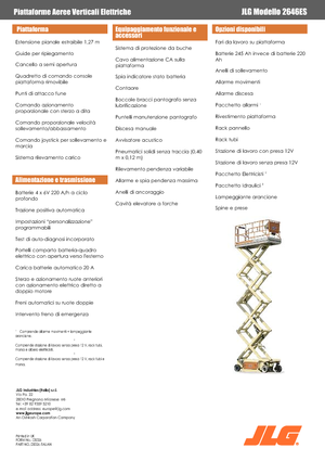 Plataformas de tijeras de ruedas JLG 2646ES