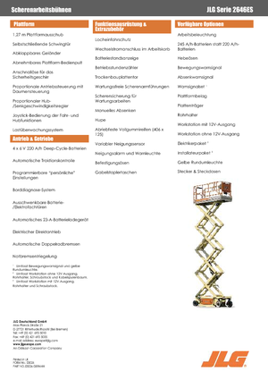 Plataformas de tijeras de ruedas JLG 2646ES