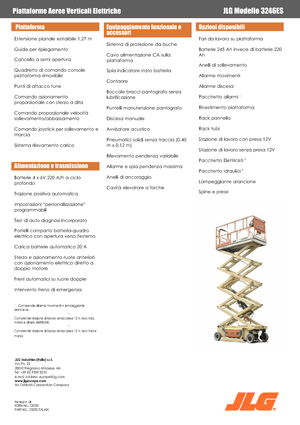 Plataformas de tijeras de ruedas JLG 3246ES