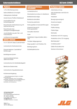 Plataformas de tijeras de ruedas JLG 3246ES