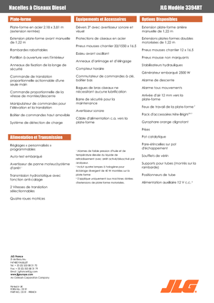 Plataformas de tijeras de ruedas JLG 3394RT