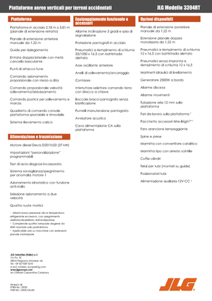 Plataformas de tijeras de ruedas JLG 3394RT