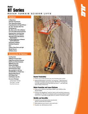 Plataformas de tijeras de ruedas JLG 3394RT