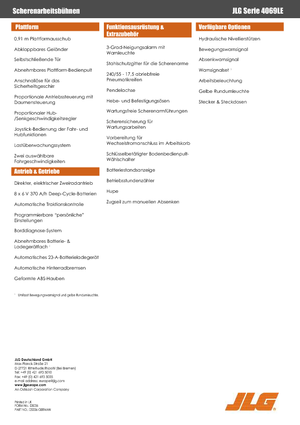 Plataformas de tijeras de ruedas JLG 4069LE