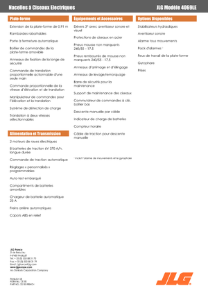 Plataformas de tijeras de ruedas JLG 4069LE