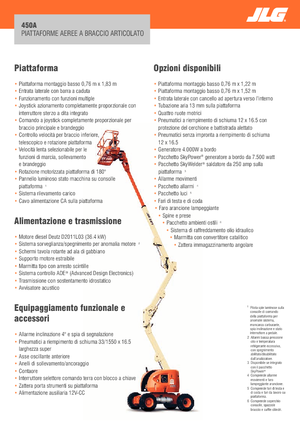 Plataformas articuladas de ruedas JLG 450A Serie II