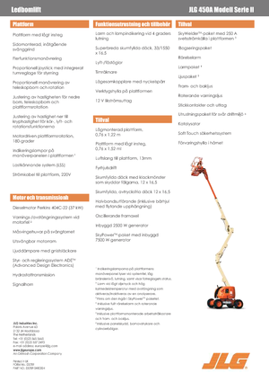 Plataformas articuladas de ruedas JLG 450A Serie II