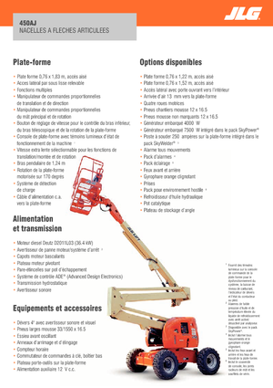Plataformas articuladas de ruedas JLG 450AJ