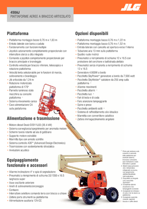 Plataformas articuladas de ruedas JLG 450AJ