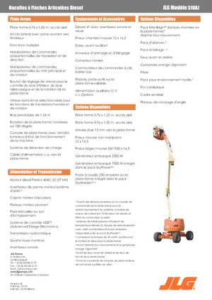 Plataformas articuladas de ruedas JLG 510 AJ
