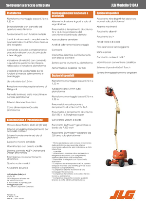 Plataformas articuladas de ruedas JLG 510 AJ