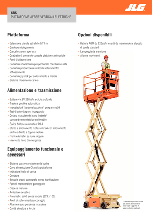 Plataformas de tijeras de ruedas JLG 6RS