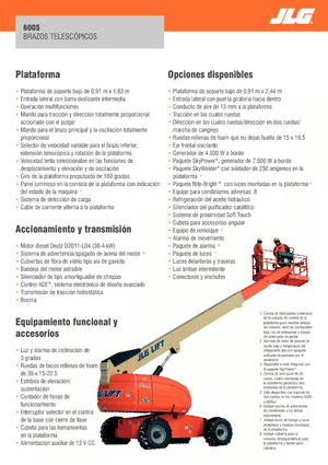 Plataformas telescópicas de ruedas JLG 600S