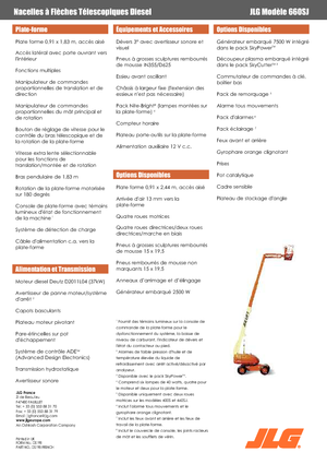 Plataformas telescópicas de ruedas JLG 660 SJ