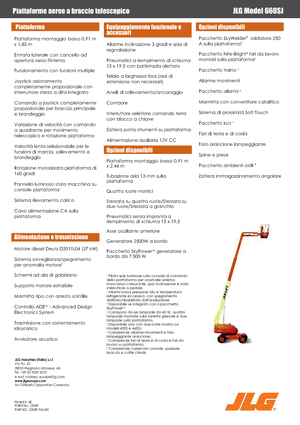 Plataformas telescópicas de ruedas JLG 660 SJ