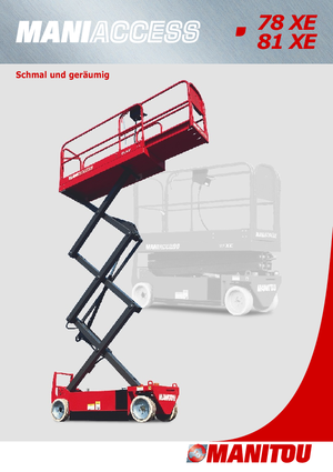 Plataformas de tijeras de ruedas Manitou 81 XE