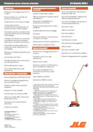 Plataformas articuladas de ruedas JLG 800AJ