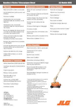 Plataformas telescópicas de ruedas JLG 800S