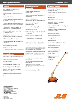 Plataformas telescópicas de ruedas JLG 860SJ