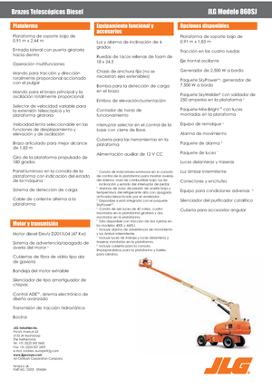 Plataformas telescópicas de ruedas JLG 860SJ