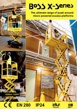 Plataformas de tijeras de ruedas Youngman BoSS X3 X