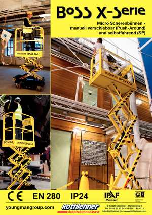 Plataformas de tijeras de ruedas Youngman BoSS X3 X