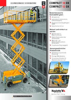 Plataformas de tijeras de ruedas Haulotte Compact 10 DX