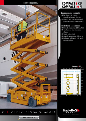 Plataformas de tijeras de ruedas Haulotte Compact 10N