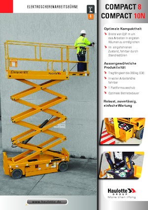 Plataformas de tijeras de ruedas Haulotte Compact 10N