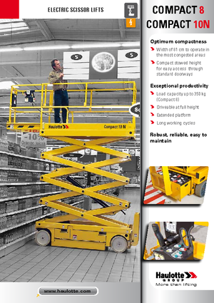 Plataformas de tijeras de ruedas Haulotte Compact 10N