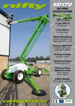 Plataformas articuladas de ruedas Niftylift Constructor SD 170