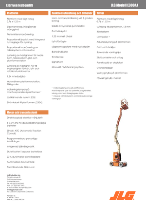 Plataformas articuladas de ruedas JLG E300AJ