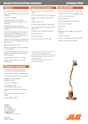 Plataformas articuladas de ruedas JLG E300AJ