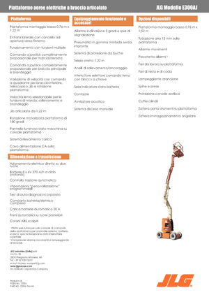 Plataformas articuladas de ruedas JLG E300AJ