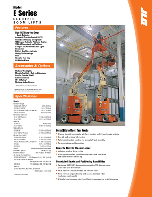 Plataformas articuladas de ruedas JLG E400AJP