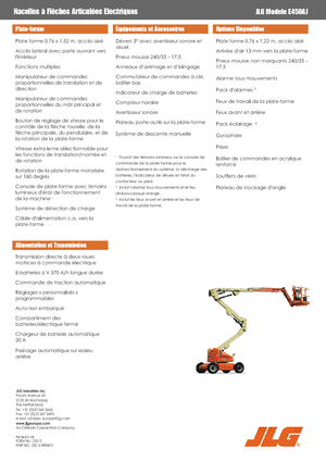 Plataformas articuladas de ruedas JLG E450AJ
