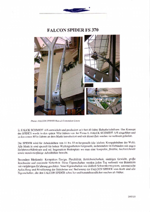 Plataformas articuladas de orugas Worldlift Industries AS - Rothlehner FS 370
