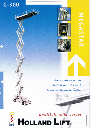 Plataformas de tijeras de ruedas Holland-Lift G 300 DL 30 S