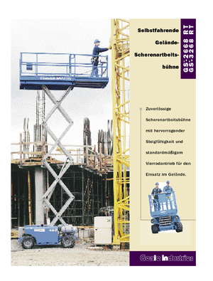 Plataformas de tijeras de ruedas Genie GS-3268 RT