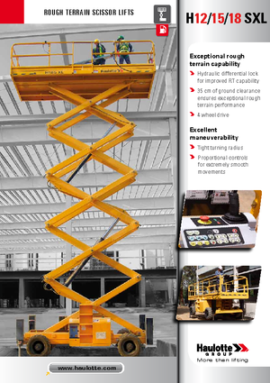 Plataformas de tijeras de ruedas Haulotte H18 SXL