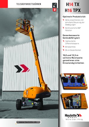 Plataformas telescópicas de ruedas Haulotte H16 TPX